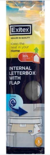 Picture of Exitex Letterplate Seal & Flap Brown 