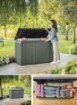 Picture of Keter Darwin 662L Evotech Wood Effect Garden Storage Box - Green