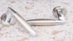 Picture of Sonnato Navona Satin Chrome Lockset Incl Handles, Lock & 2 Hinges