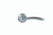 Picture of Sonnato Florence Satin Chrome Lockset Incl Handles, Lock & 3 Hinges