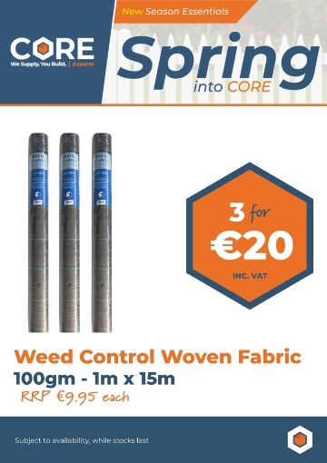 Picture of Weed Control Woven Fabric 100gm - 1m x 15m **3 FOR €20.00**