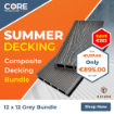 Deckro Composite Decking Grey 12 x 12 Offer Summer 2026 