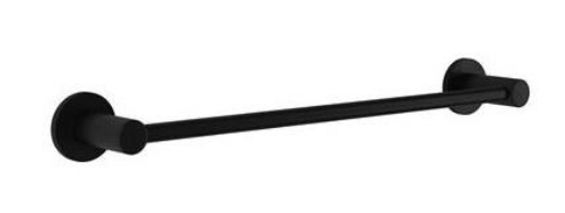 Picture of Malmo Black 18 In Towel Rail 