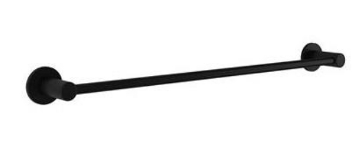 Picture of Malmo Black 24 In Towel Rail 
