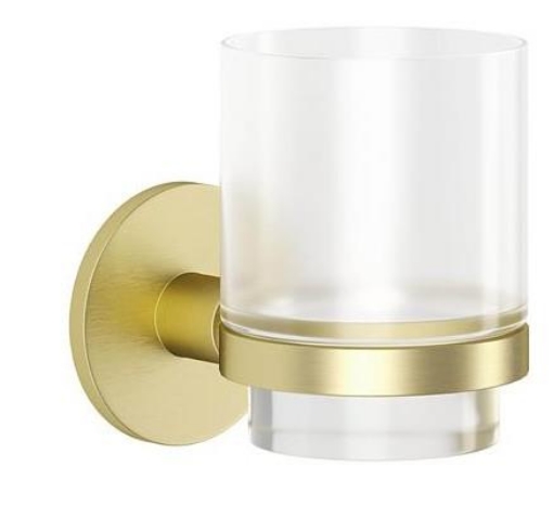 Picture of Malmo Gold Glass Tumbler & Holder  