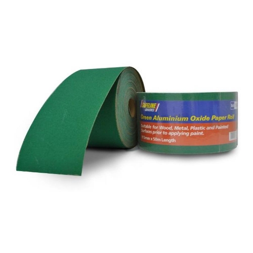 Picture of Safeline 115mm X10Mtr Green A/O Roll 120 Grit