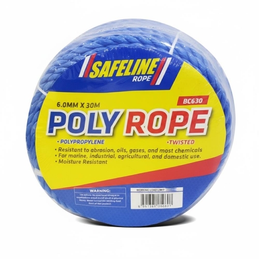 Picture of Polyprop Blue Rope 6.0mm X 30 Mtr