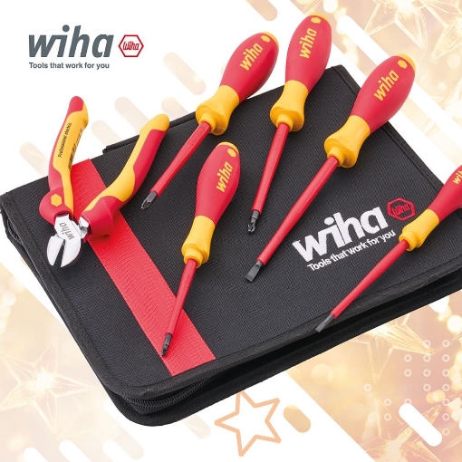 Picture of Wiha Electrician's VDE Screwdriver & Plier Set