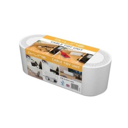 Picture of D-Line Large Cable Tidy Box White