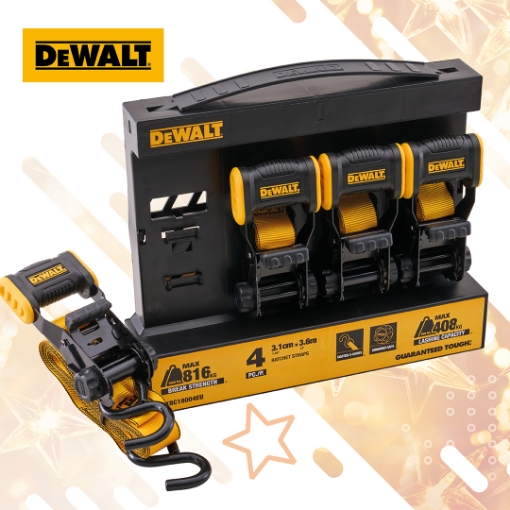 Picture of DeWalt 4 Piece Ratchet Strap Set